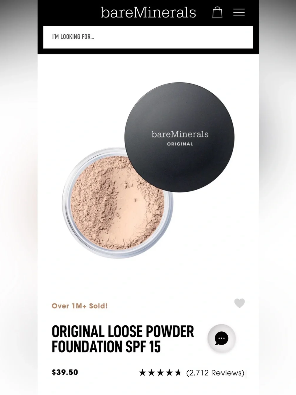 bareMinerals Original Loose Powder Foundation in Fairly Medium 05 - SPF 15